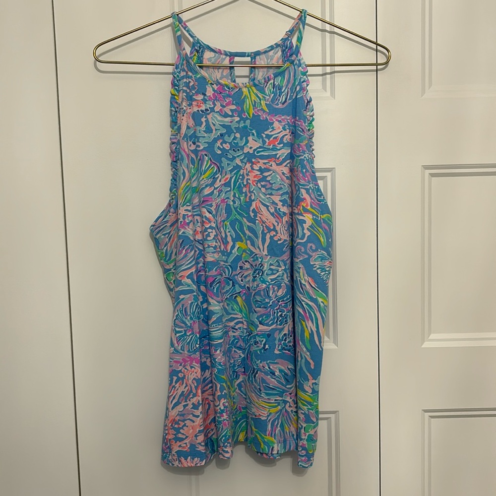 Lilly Pulitzer ruffle tank top